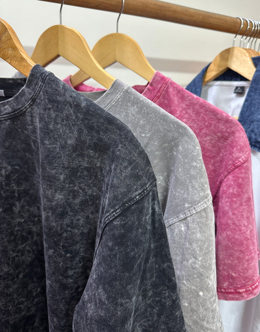 Acid Wash Dropshoulder T-Shirt