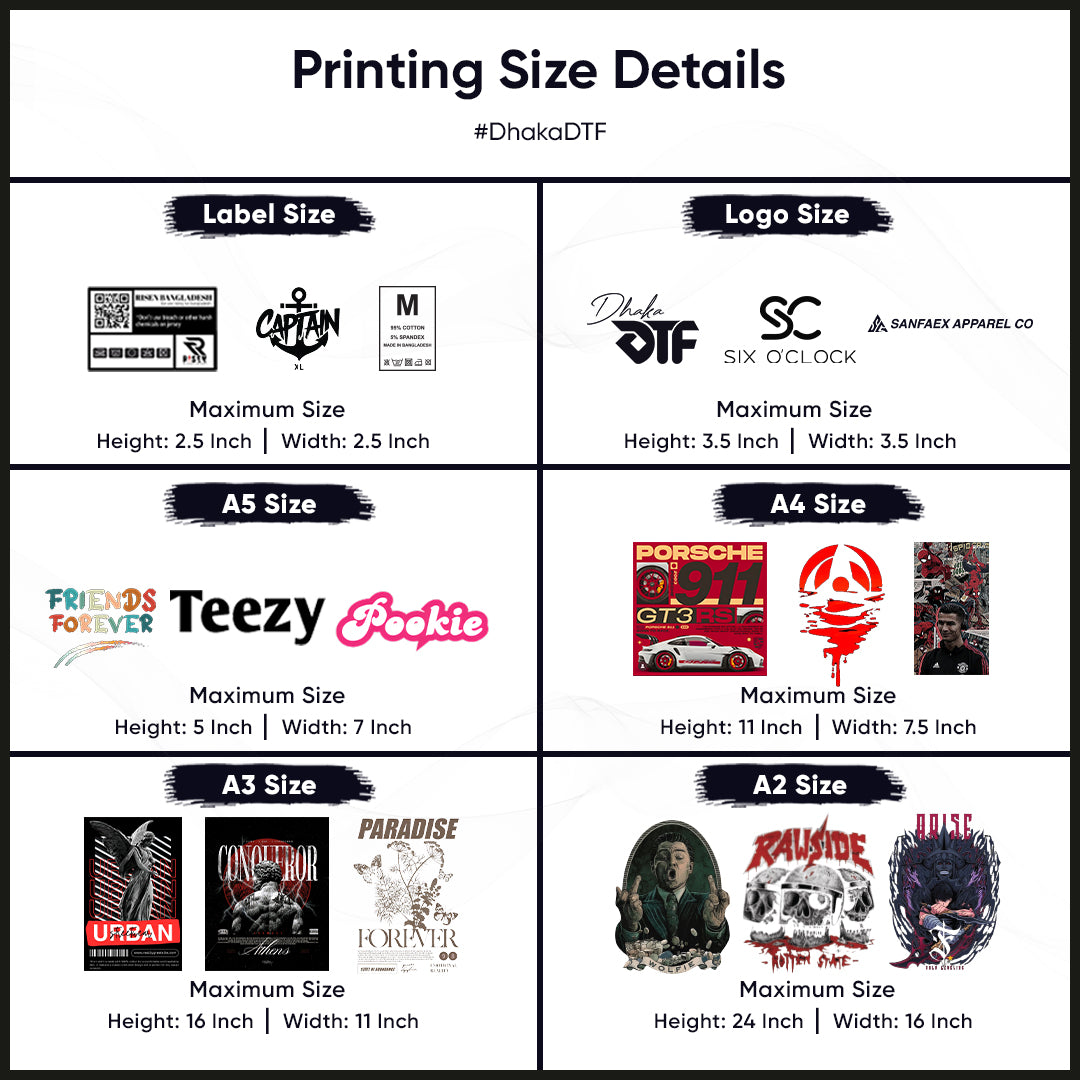 High Quality DTF Prints