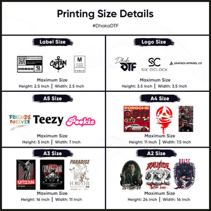 High Quality DTF Prints